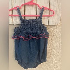 Baby denim romper